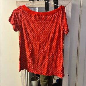 Red Off-Shoulder Women Top